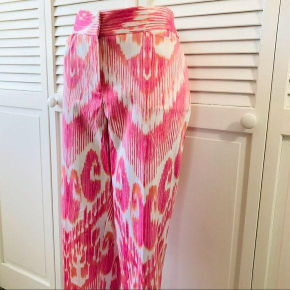 *NEW* CHICO’S Bold Ikat Slim Crop Pant Size M