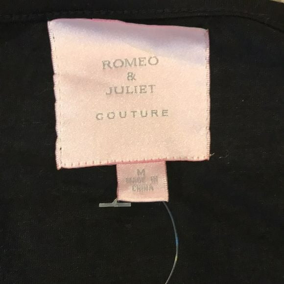 *NEW* ROMEO & JULIET COUTURE Romeo & Juliet Black Short Sleeve Dress