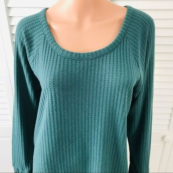 CHASER Dark Turquoise Long Sleeve Shirt Size XXL