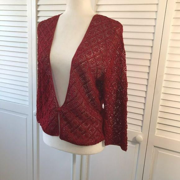 CARMEN MARC VALVO Collection Red Cardigan