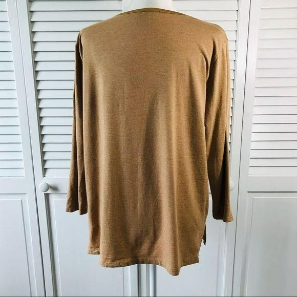 LAND’S END Brown Long Sleeve Top Size L