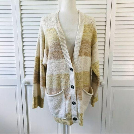 *NEW* FREE PEOPLE Button Front V-Neck Knit Cardigan