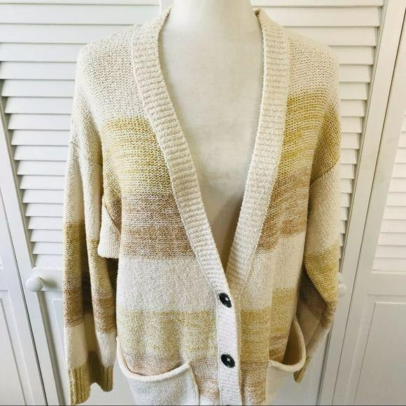 *NEW* FREE PEOPLE Button Front V-Neck Knit Cardigan