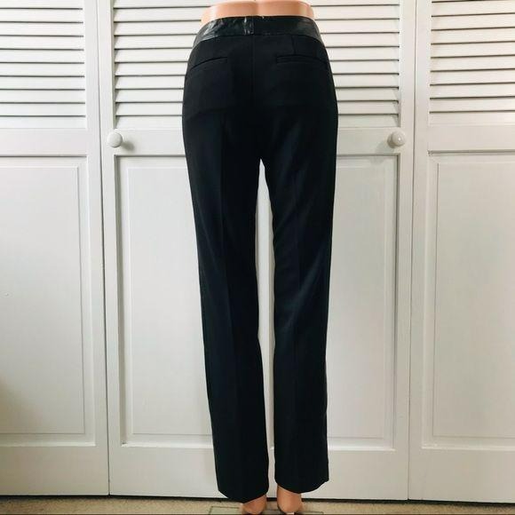 *NEW* LAUNDRY By Shelli Segal Faux Leather Trim Pant Size 2