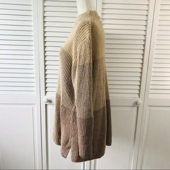 CALVIN KLEIN Tan Brown Sweater Size XL