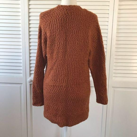 Splendid Rust Button Down Fuzzy Cardigan Size XS