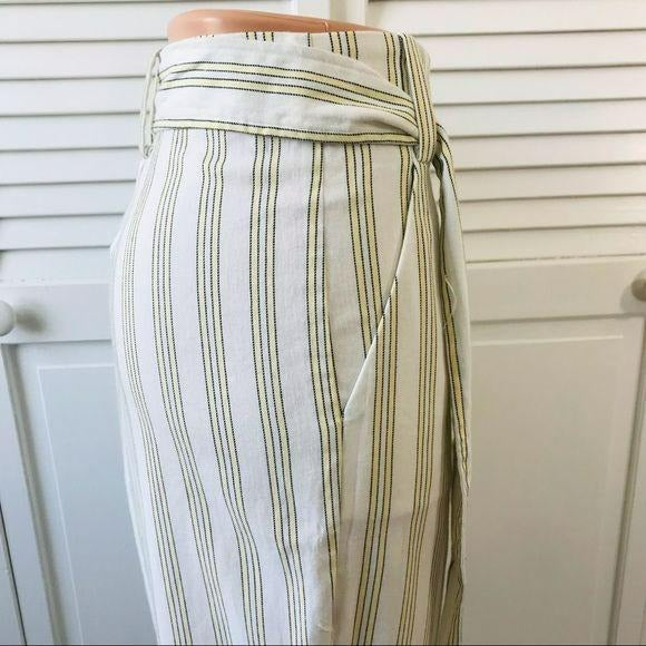 *NEW* 1. STATE Yellow Striped Tie-Waist Pant