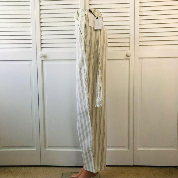 *NEW* 1. STATE Yellow Striped Tie-Waist Pant