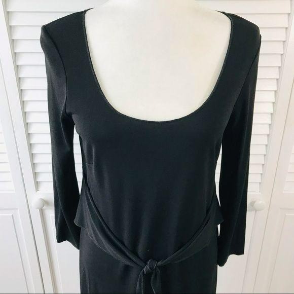 *NEW* BABYSTYLE Black Belted Maternity Dress Size M