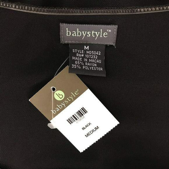 *NEW* BABYSTYLE Black Belted Maternity Dress Size M