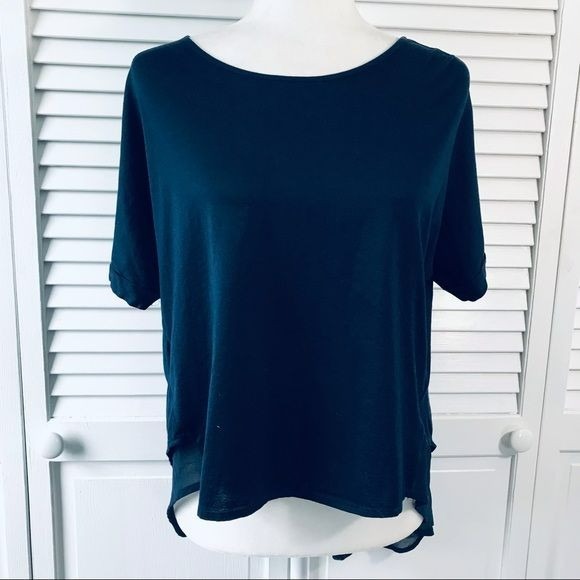 ANTHROPOLOGIE ERI + ALI Blue Shirt Size S