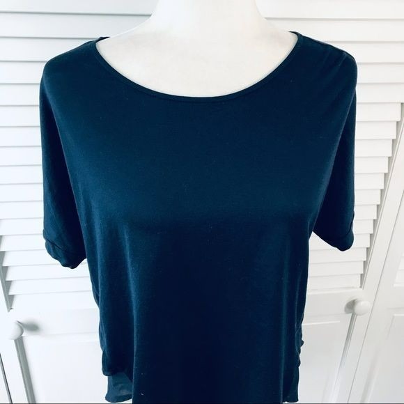 ANTHROPOLOGIE ERI + ALI Blue Shirt Size S