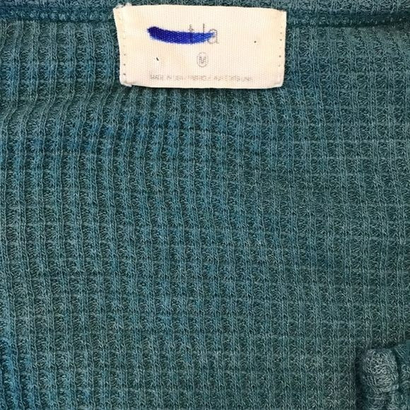 ANTHROPOLOGIE T.LA Turquoise V-Neck Sweater Size M