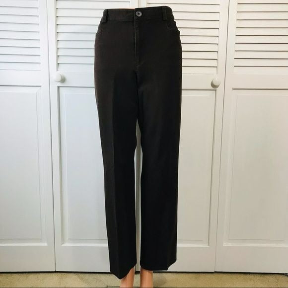 AMERICAN LIVING Brown Cotton Blend Pants Size 14