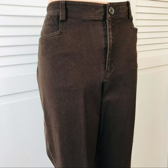 AMERICAN LIVING Brown Cotton Blend Pants Size 14