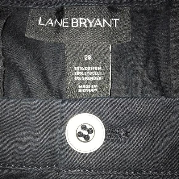 LANE BRYANT Black Plus Size Pants Size 28