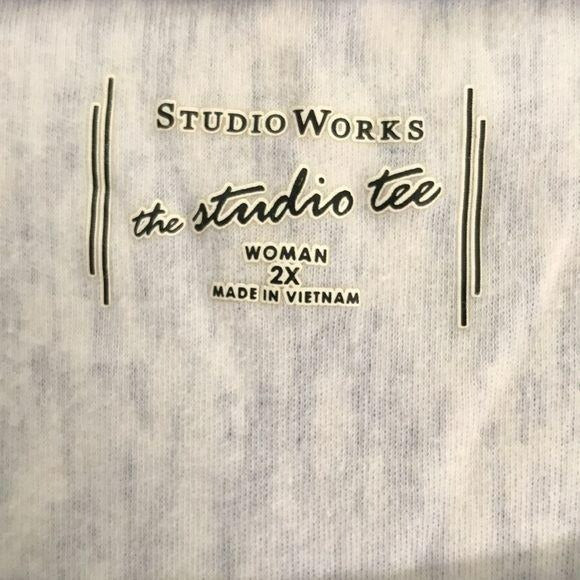 STUDIO WORKS Blue White The Studio Tee