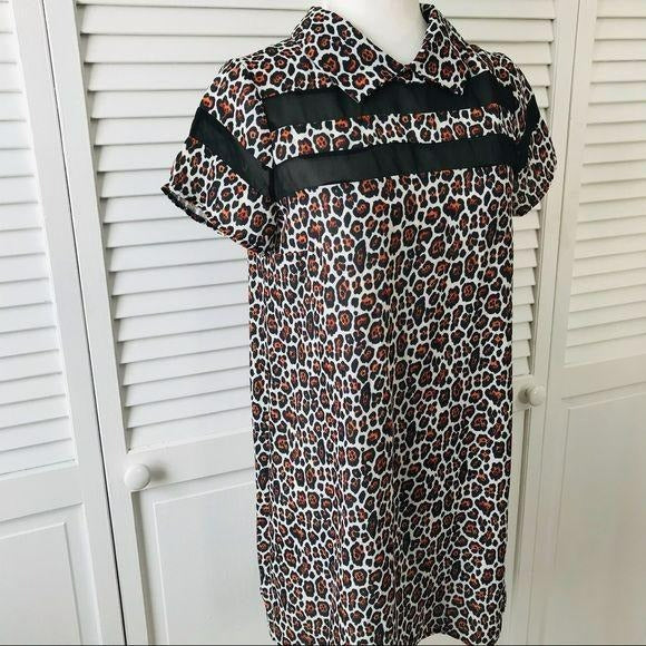 *NEW* YOU Cheetah Print Mini Polyester Dress Size S