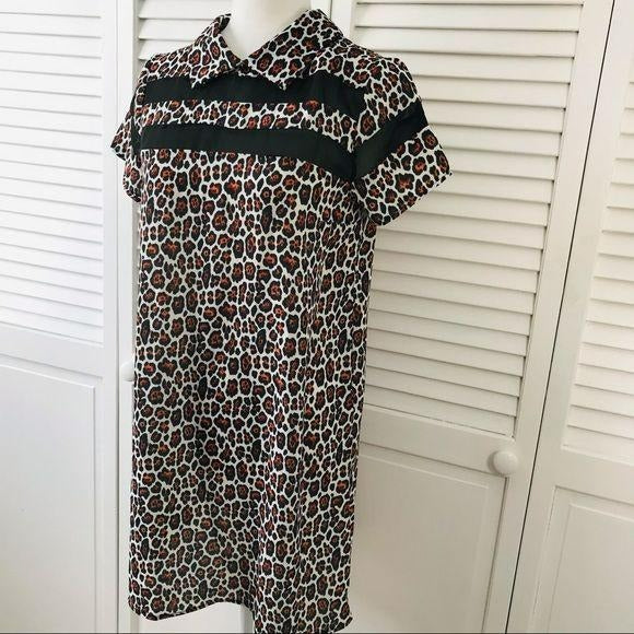 *NEW* YOU Cheetah Print Mini Polyester Dress Size S