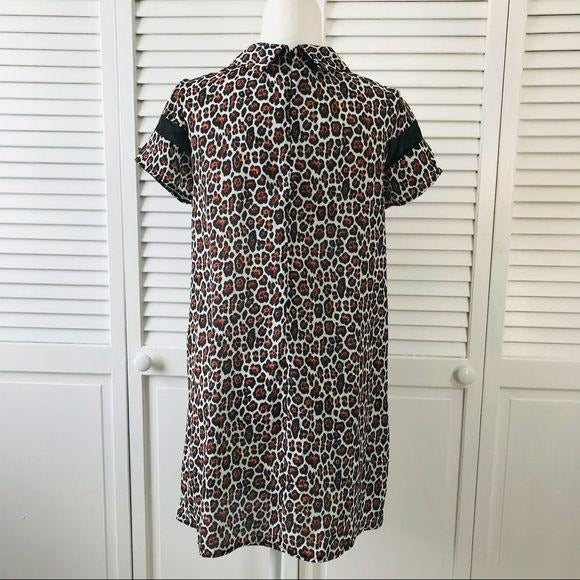 *NEW* YOU Cheetah Print Mini Polyester Dress Size S