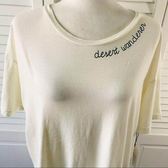 *NEW* 7 FOR ALL MANKIND Cream Shirt Size L