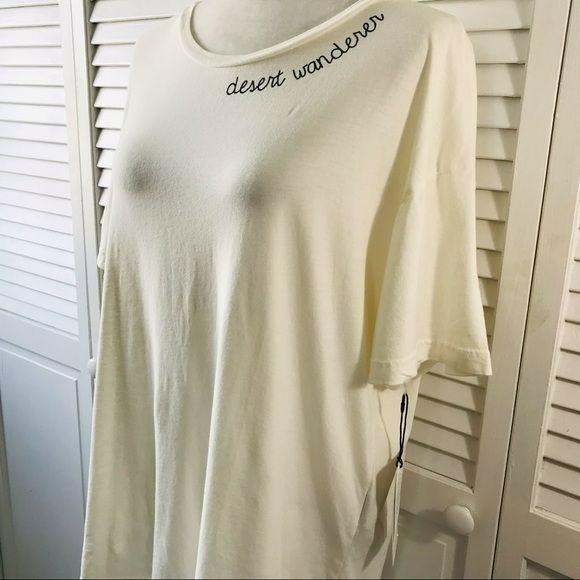 *NEW* 7 FOR ALL MANKIND Cream Shirt Size L