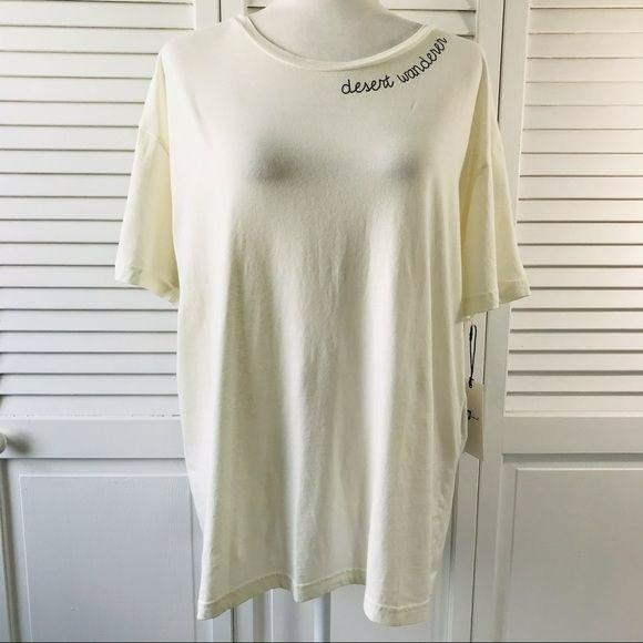 *NEW* 7 FOR ALL MANKIND Cream Shirt Size L