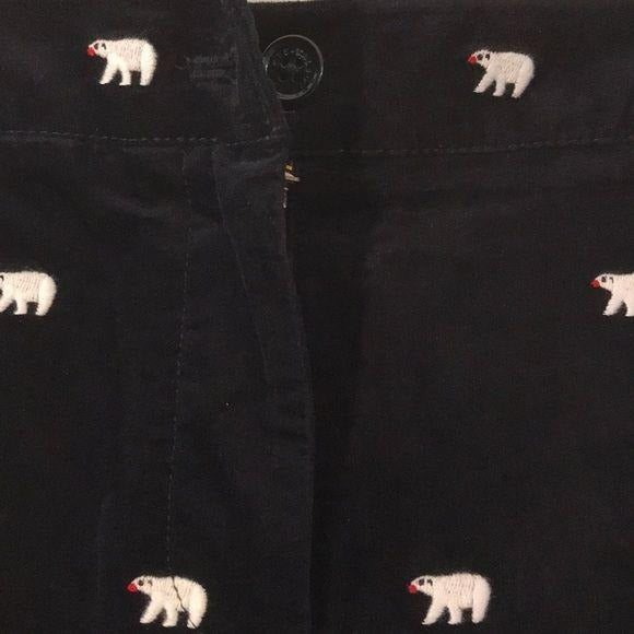 Talbots Black Polar Bear Casual Skirt Size 8