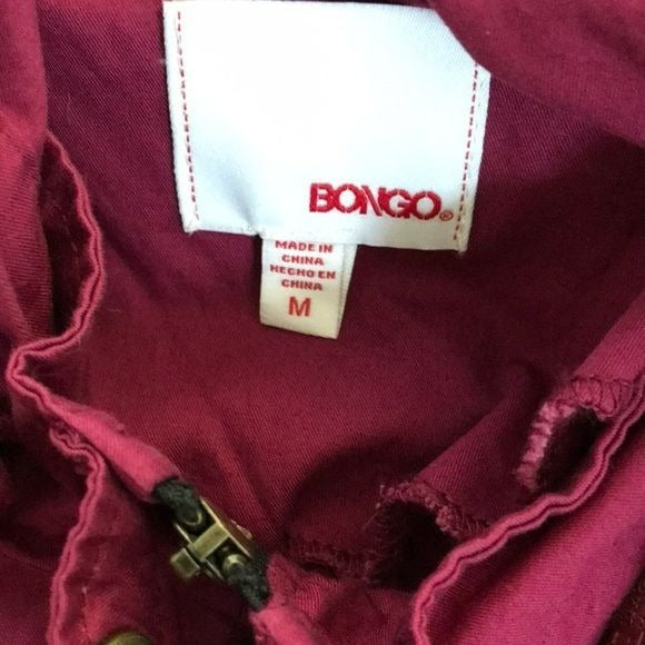 BONGO Dark Pink Hooded Jacket Size M