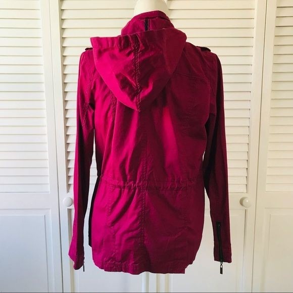 BONGO Dark Pink Hooded Jacket Size M