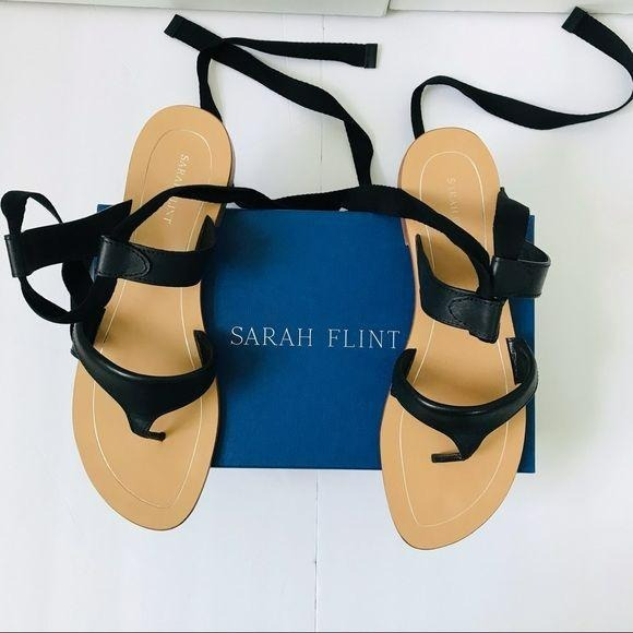 SARAH FLINT Black Grear Sandals
