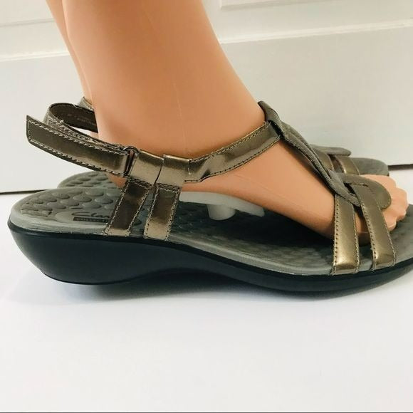 CALRKS Collection Bronze Sandals Size 11