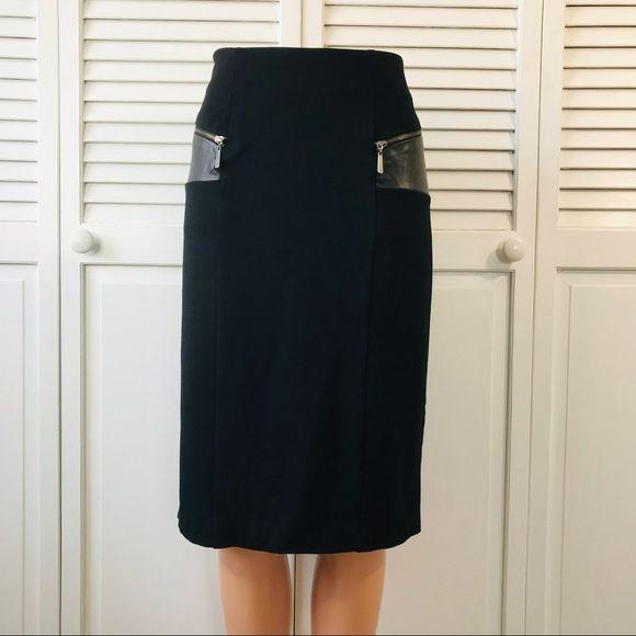 CARMEN Black Pencil Skirt Size 12