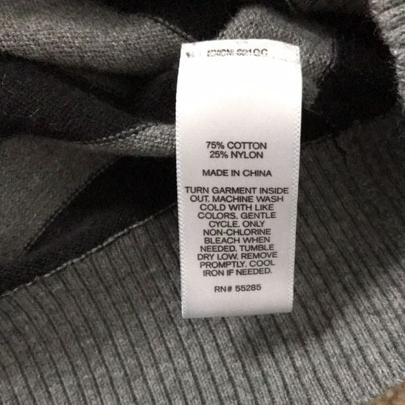 EXPRESS Black Gray Striped Sweater Size L