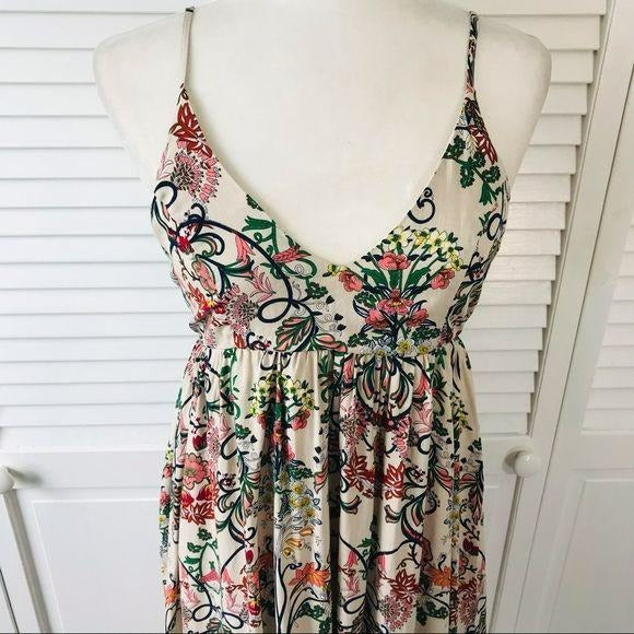*NEW* SHE + SKY Beige Floral Print Cami Dress Size S