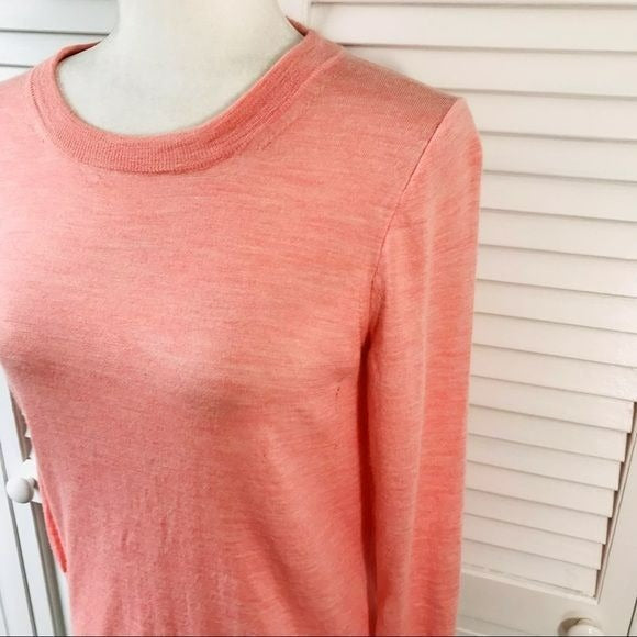 J. CREW Pink Scoop Neck Sweater Size M