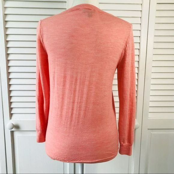 J. CREW Pink Scoop Neck Sweater Size M