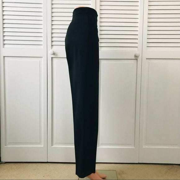 PIAZZA SEMPIONE Black Wool Dress Pants Size 44