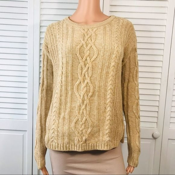 OLD NAVY Tan Knit Sweater Size M