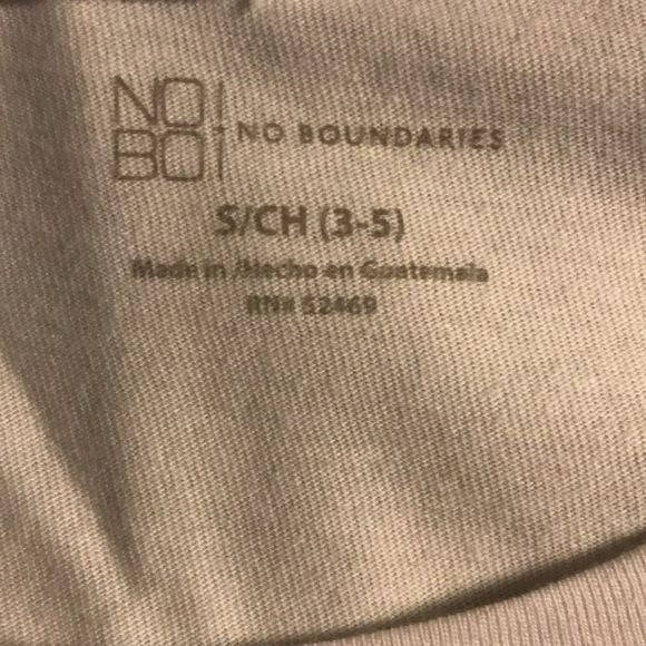 NO BOUNDARIES White Short Sleeve Tee Size S