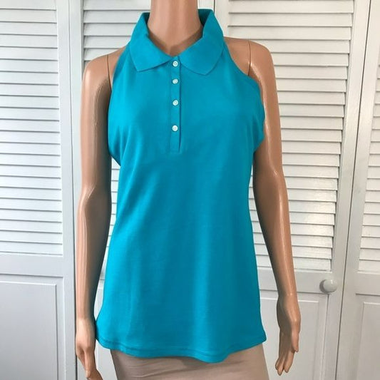 TEE SHOP Blue Sleeveless Shirt