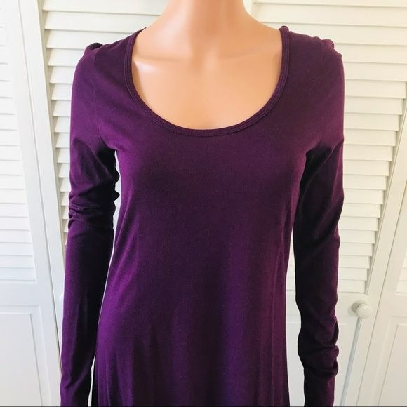 HARD TAIL Purple Long Sleeve High Low Dress Size S