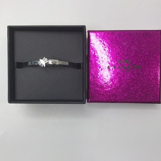 COACH Silver Shooting Star Bangle Bracelet (New with tags)