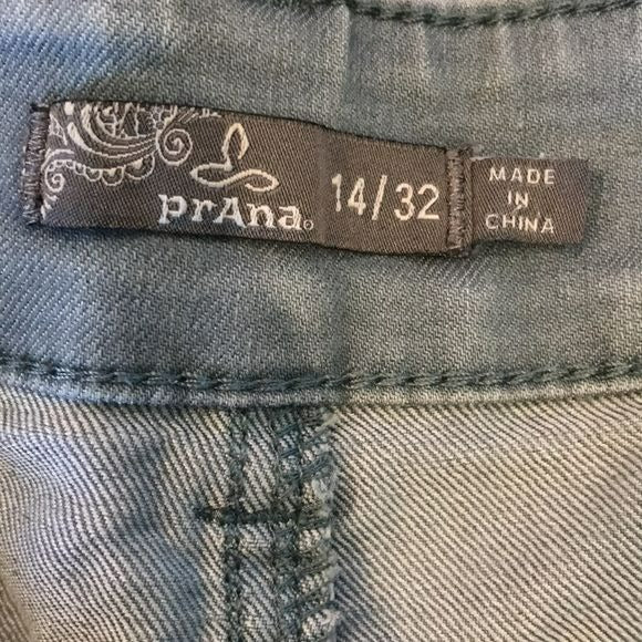 PRANA Light Blue Skinny Jeans Size 14/32