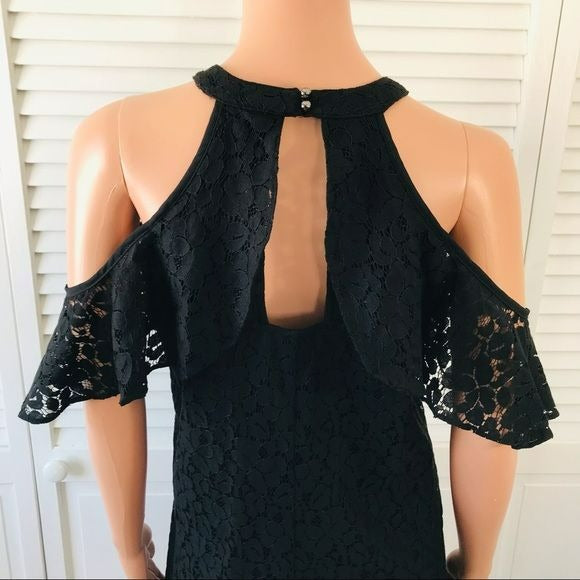 CANDIE’S Black Lace Dress Size M