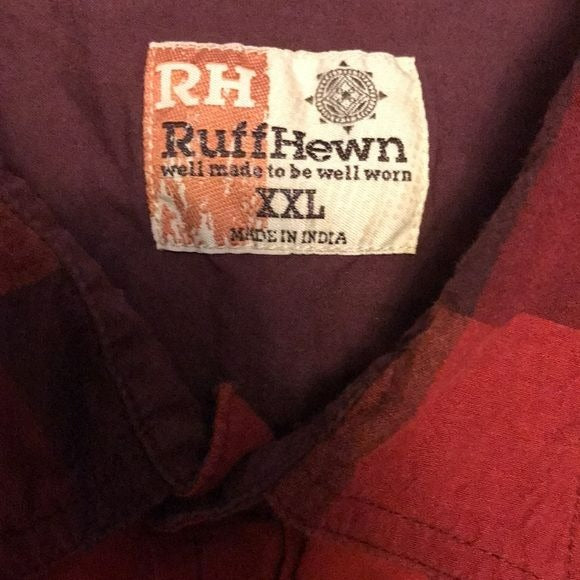 RUFF HEWN Button Down Plaid Shirt
