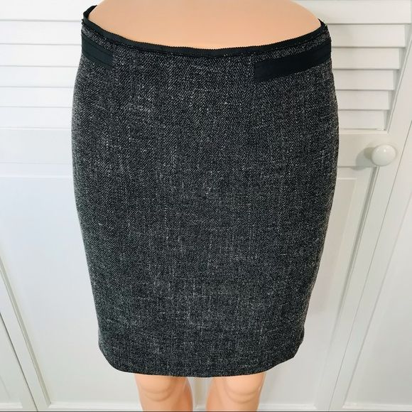 THE LIMITED Gray Black Pencil Skirt Size 0