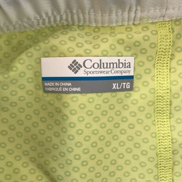 COLUMBIA Neon Green Omni-Wick Skort Size XL