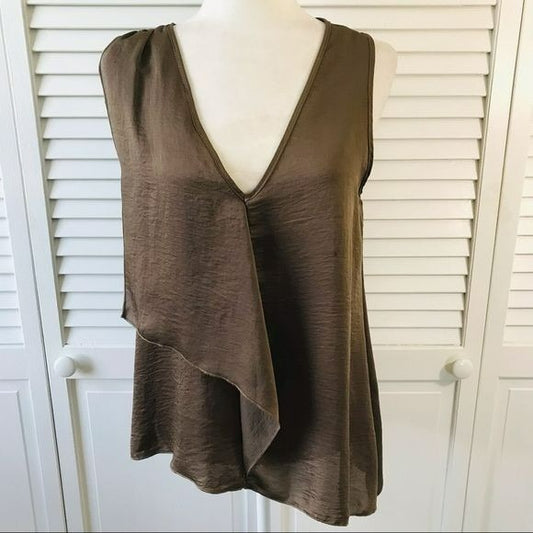 ISSI Brown Sleeveless Blouse