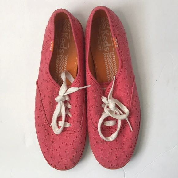 KEDS Coral Champion Eyelet Sneakers Size 8.5